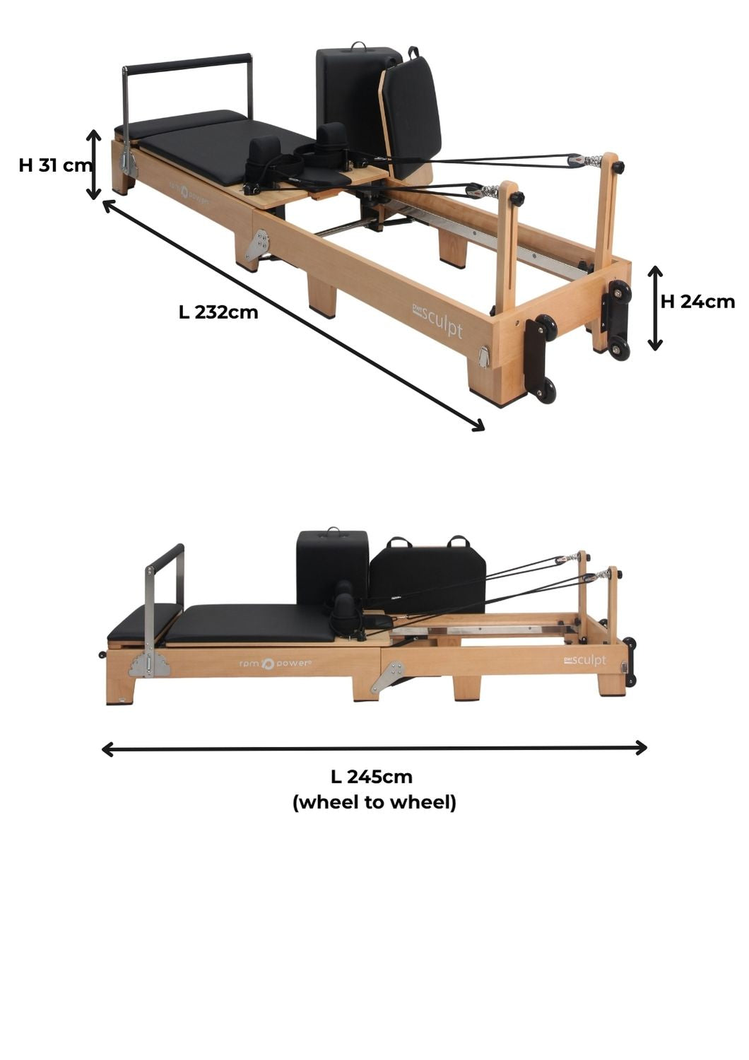 Novara Studio Wooden Pilate Reformer