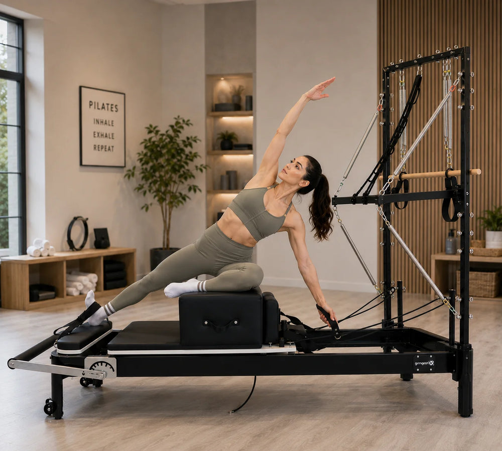 Gym Gear Aluminium Reformer with Tower System / Half Trapeze