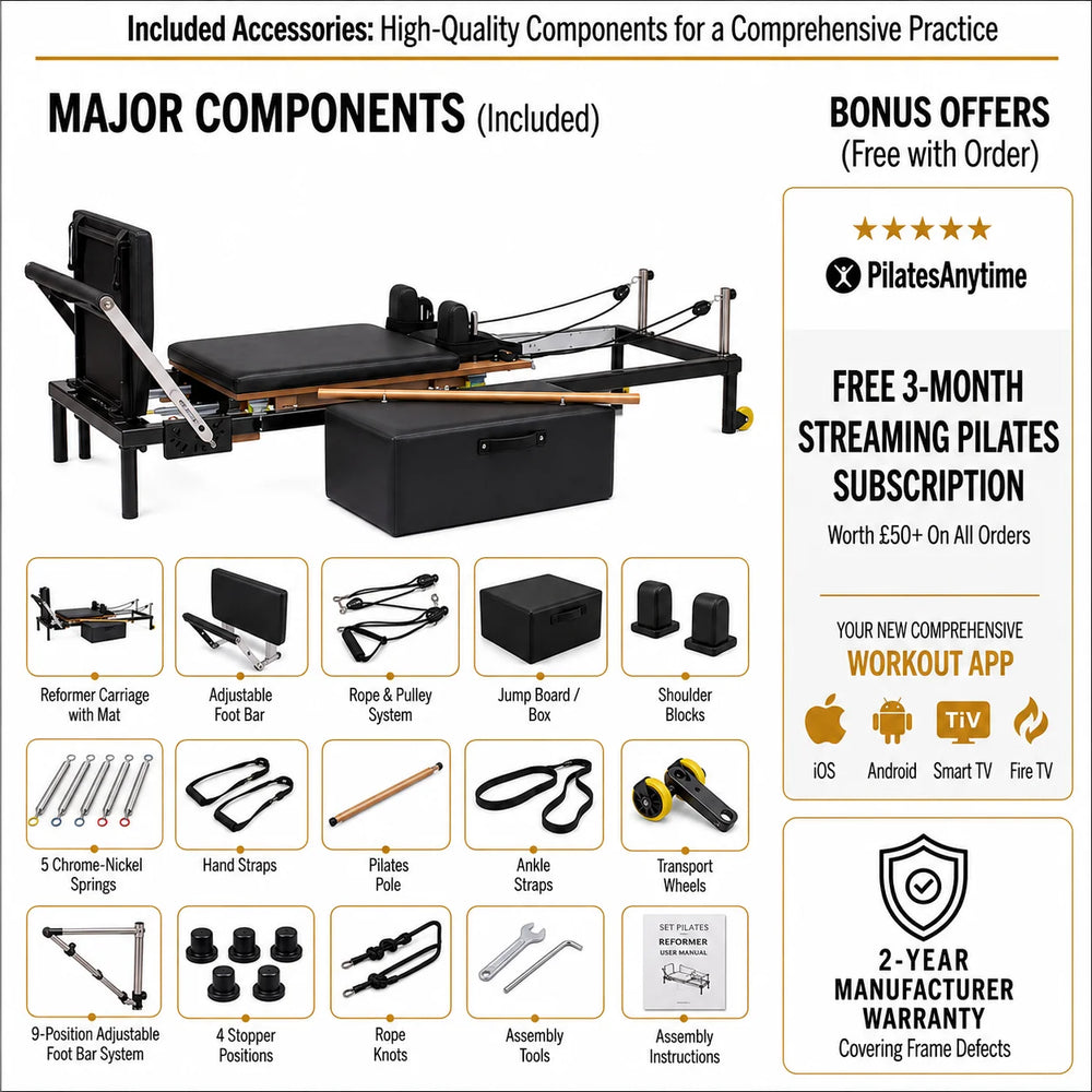 Set Pilates Home Metal Reformer