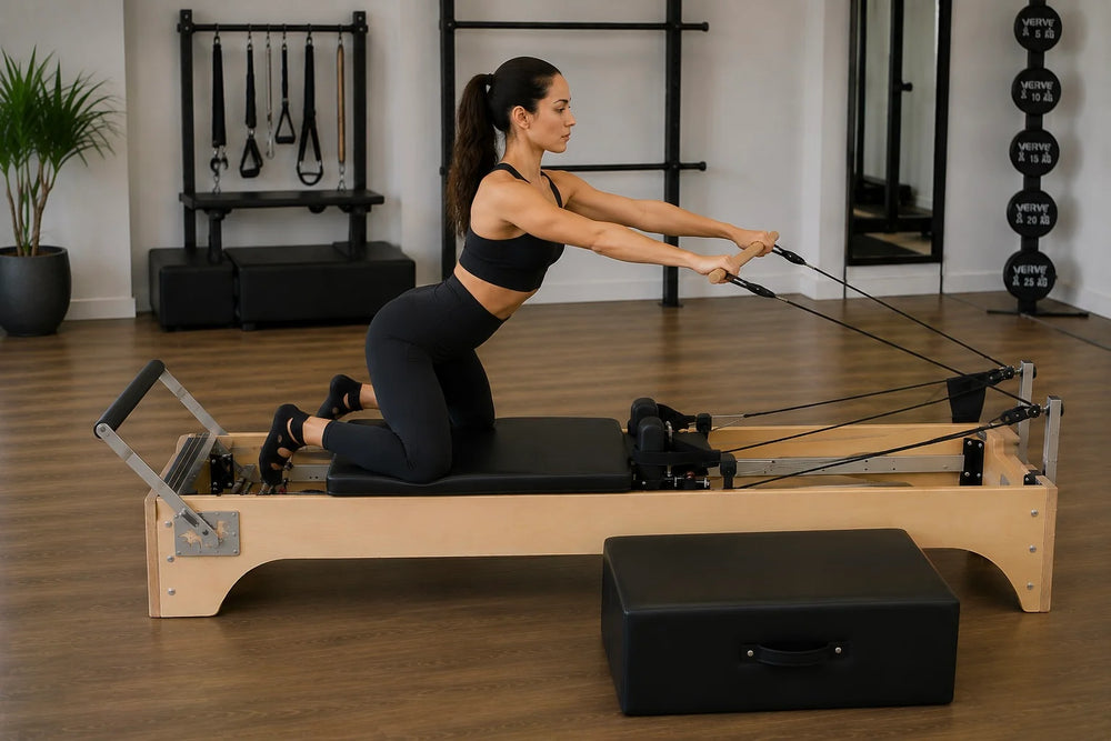 SET Pilates Master Wood Reformer Bed
