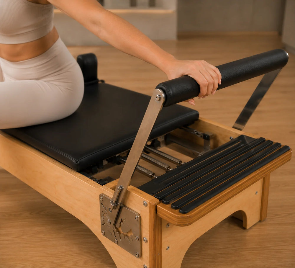SET Pilates Master Wood Reformer with Tower