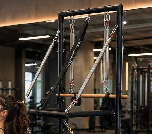 Gym Gear Aluminium Reformer with Tower System / Half Trapeze