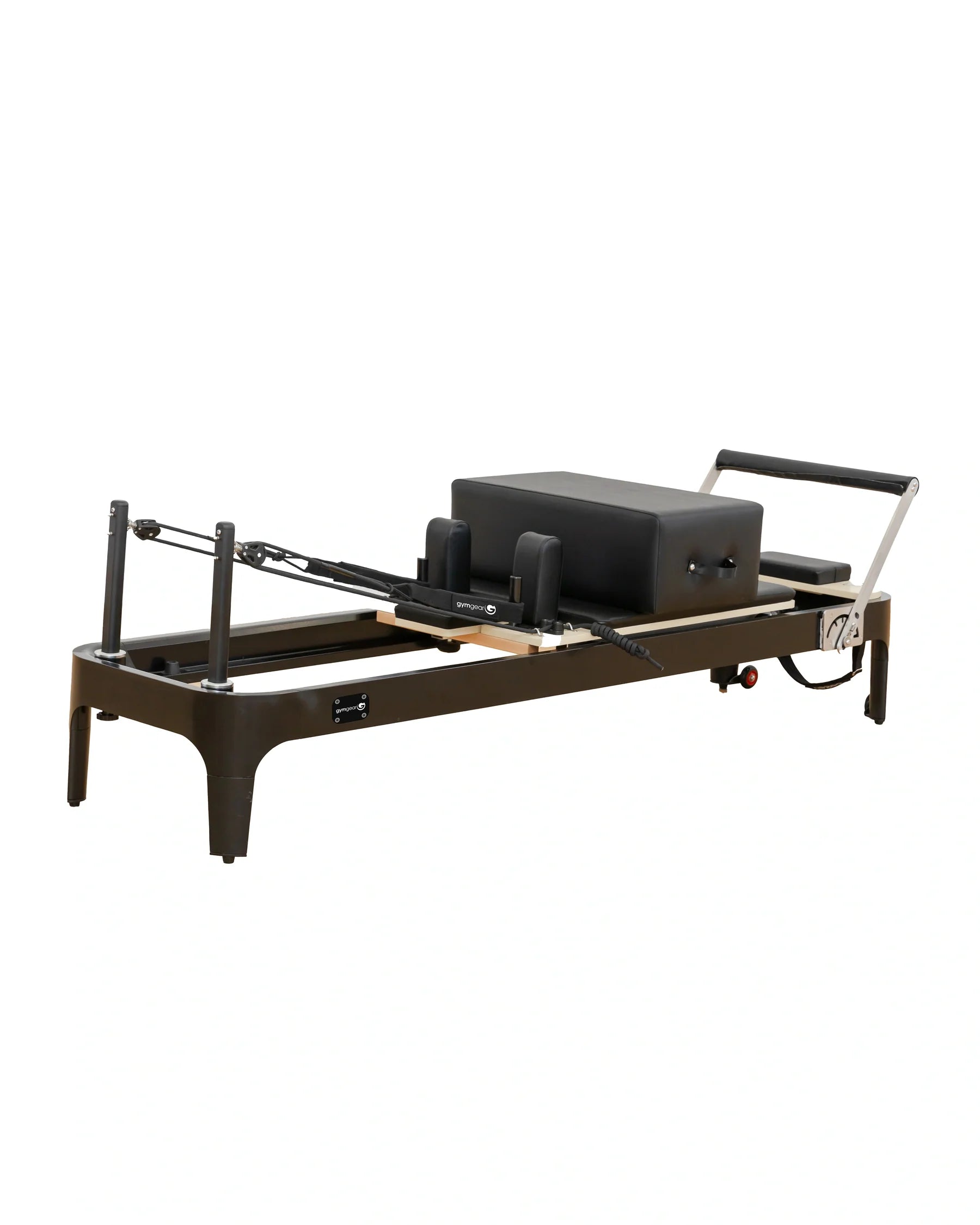 Gym Gear Aluminium Reformer machine on a white background