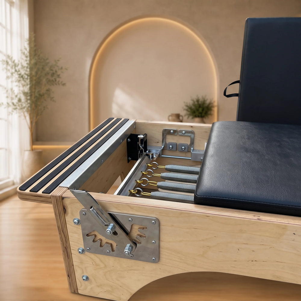 SET Pilates Master Wood Reformer with Tower
