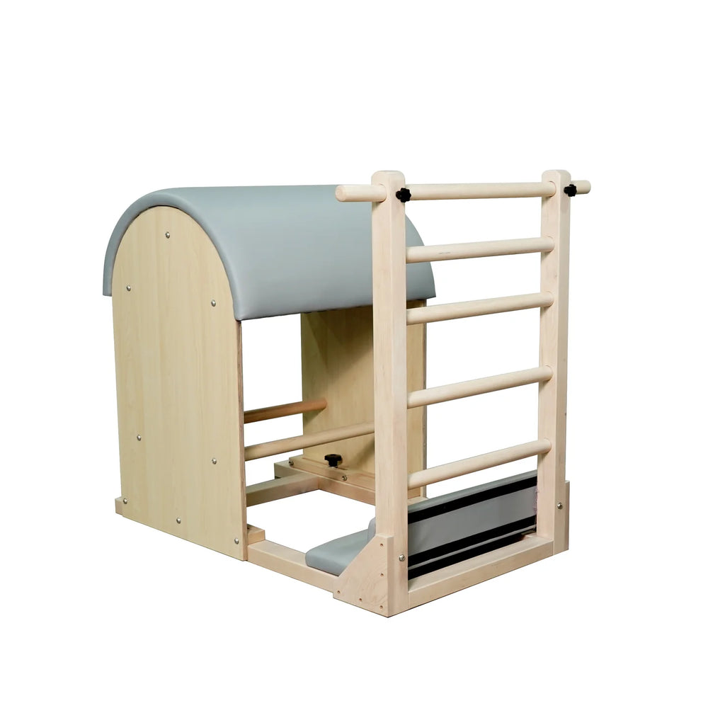 Origin Fitness Pilates Ladder Barrel and platform on a white background