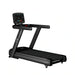 Black Gym Gear Endurance Commercial T6 Treadmill with a digital display on a white background