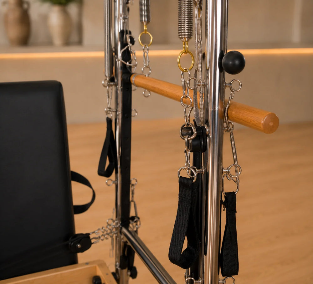 SET Pilates Master Wood Reformer with Tower
