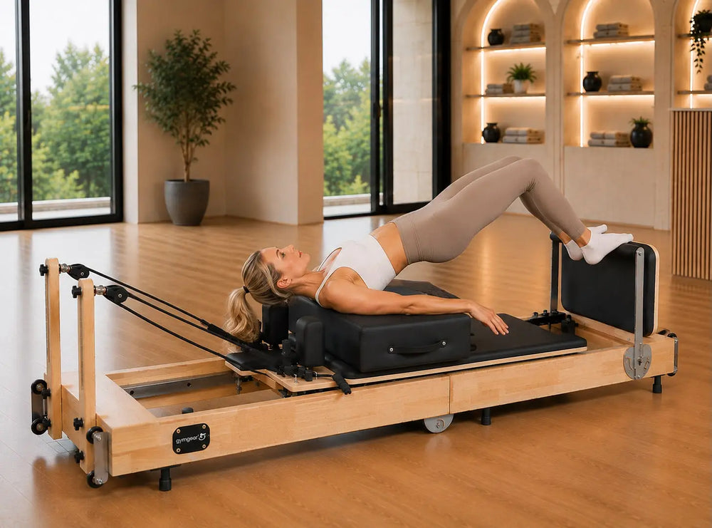 Gym Gear Oak Frame Foldable Home Reformer
