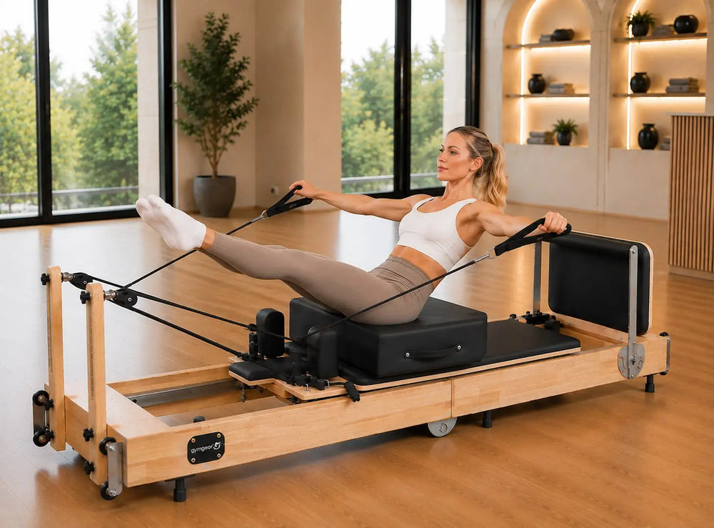 Gym Gear Oak Frame Foldable Home Reformer
