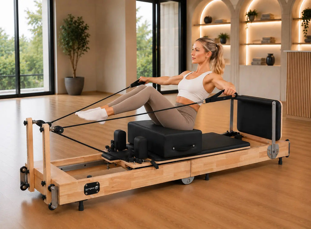 Gym Gear Oak Frame Foldable Home Reformer