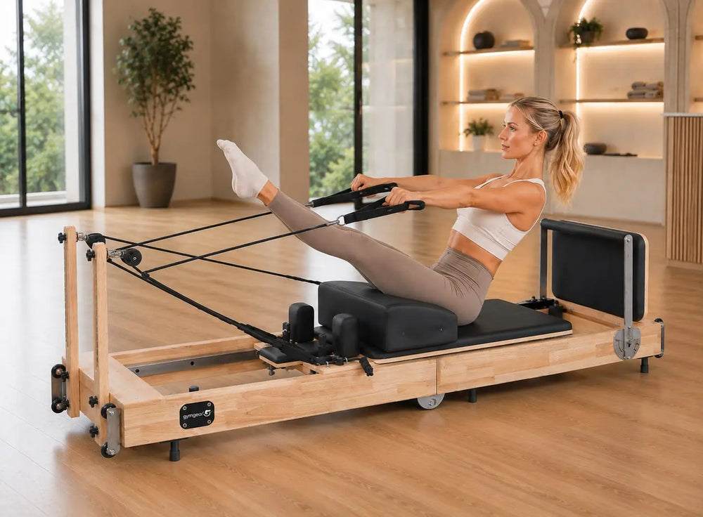 Gym Gear Oak Frame Foldable Home Reformer