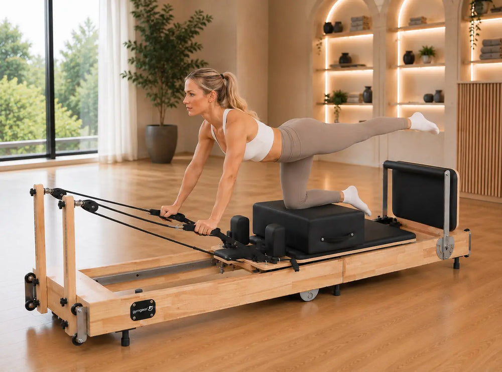 Gym Gear Oak Frame Foldable Home Reformer