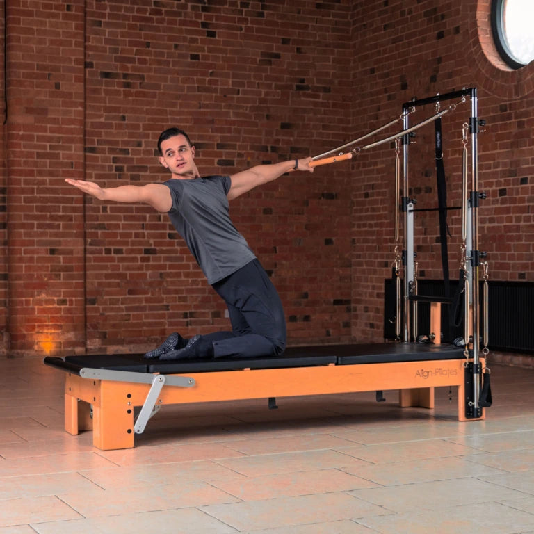 Align-Pilates M8-Pro Maple Wood Pilates Reformer with Tower (Half Cadillac)