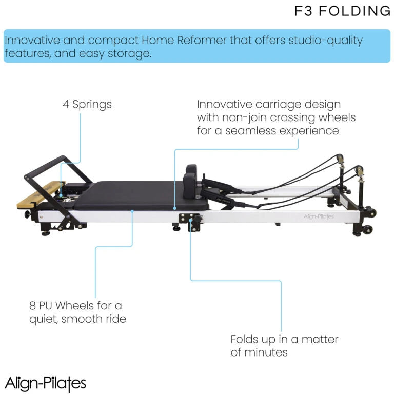 Align-Pilates F3 Folding Pilates Reformer