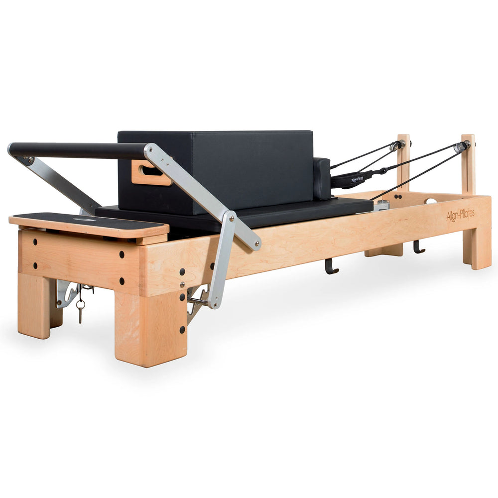 Align-Pilates M8-Pro Maple Wood Pilates Reformer with Sitting Box