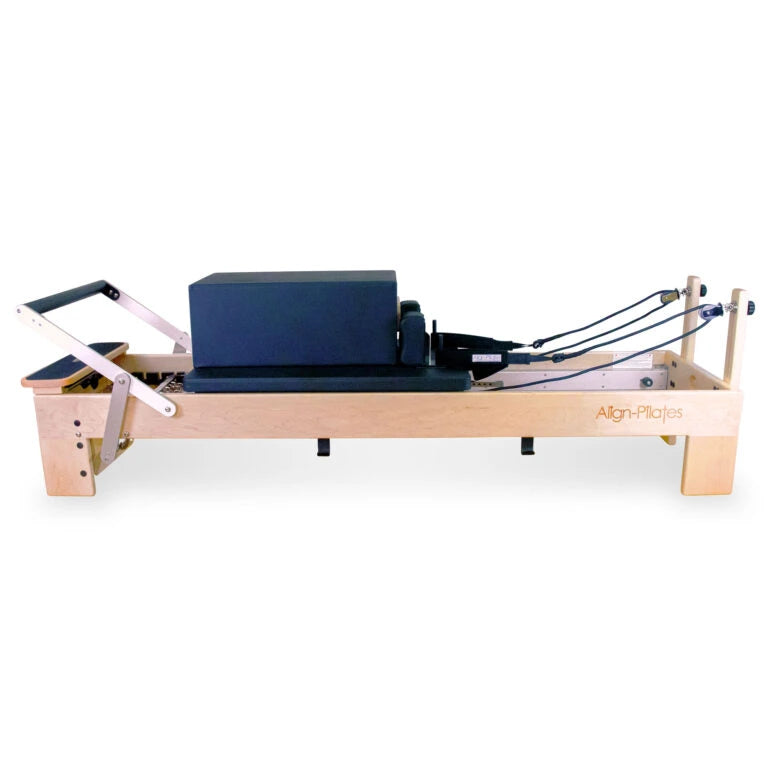Align-Pilates M8-Pro Maple Wood Pilates Reformer with Sitting Box