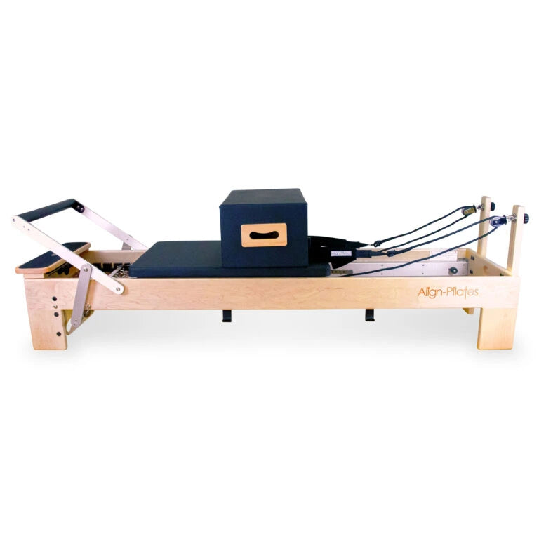 Align-Pilates M8-Pro Maple Wood Pilates Reformer with Sitting Box