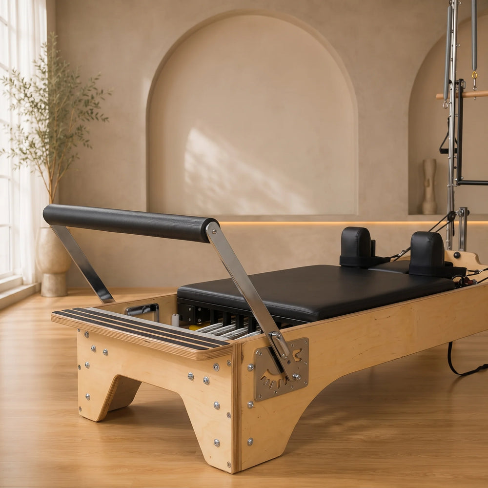 SET Pilates Master Wood Reformer with Tower