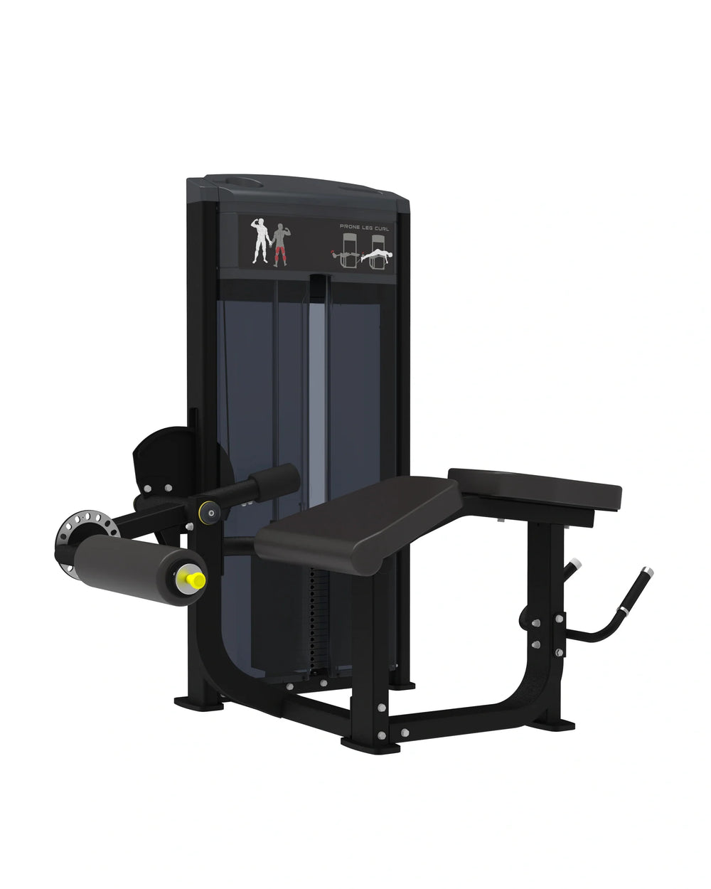 Black gym machine on a white background