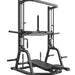 Black fitness equipment frame on a white background