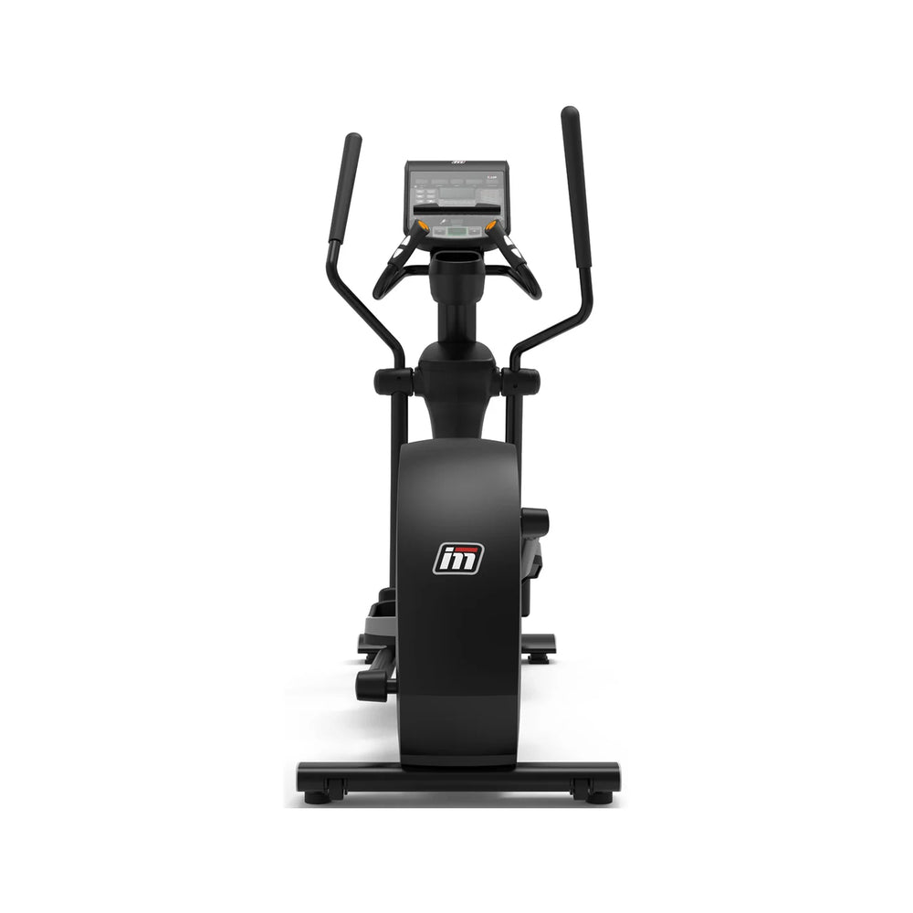 Origin Fitness Impulse RE700 Commercial LED Elliptical Trainer digital display screen and handlebars, shown from the front on a solid white background.