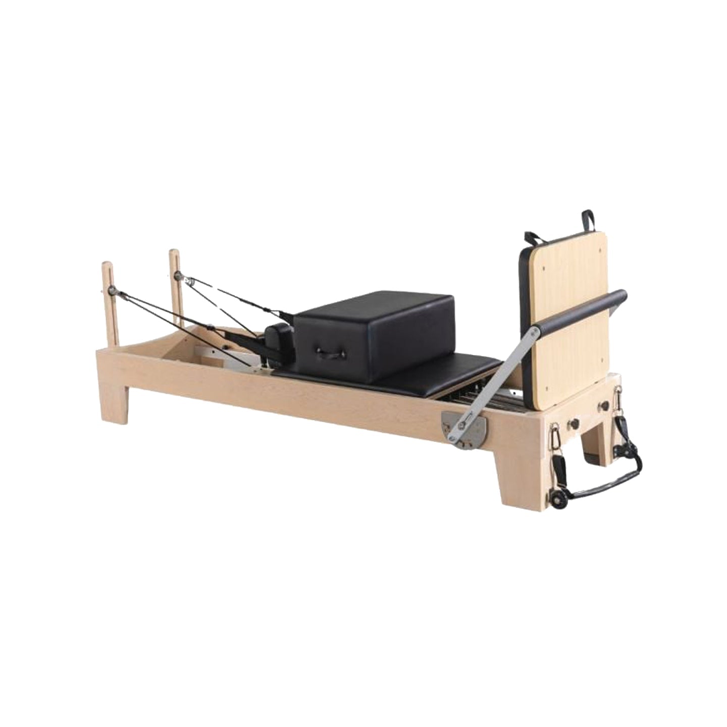 Origin Maple Wooden Studio Pilates Reformer Machine on a white background